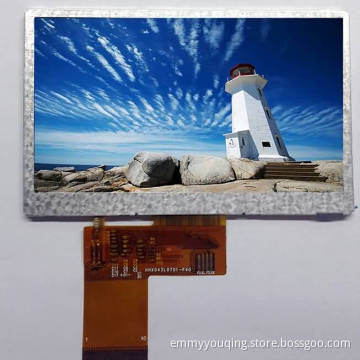 4.3-Inch 480 RGB X 272 Dots TFT LCD Module with Controller Hx8257A01-C (VTT-430WQ03)